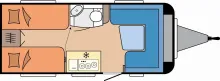 Grundriss Tag Hobby De Luxe 460 LU Modell 2026