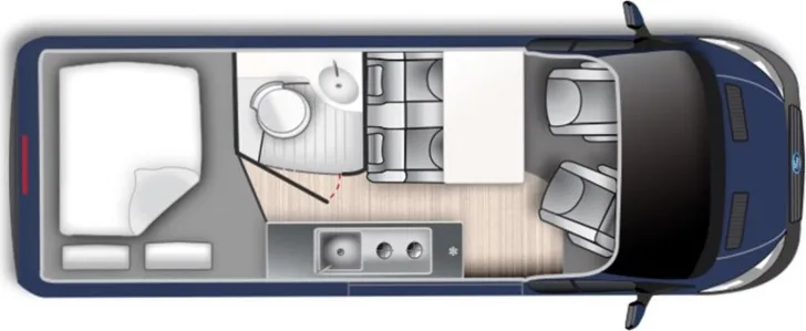 Grundriss Tag Westfalia Meridian 600 D Limited 170 PS *TAGESZULASSUNG*
