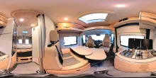 360° Innenansicht Dethleffs Globetrail 640 HR Fiat Chassis-, Komfort-, Elektropaket