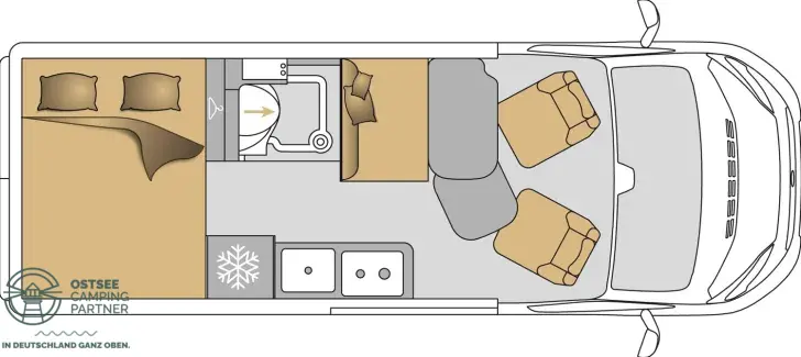Grundriss Tag Mooveo Van 60DB !2025 SONDER DEAL ABVERKAUF!