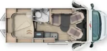 Grundriss Tag Malibu Van diversity 600 DB K viele Pakete *Top* Fiat
