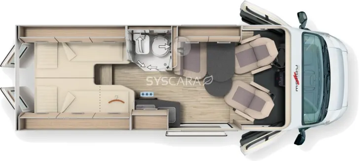 Grundriss Tag Malibu Van compact 600 LE 140 PS 6 Gang *12.000? Rabatt*