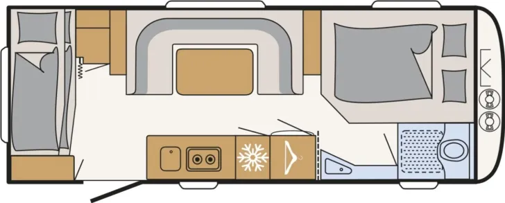 Grundriss Tag Dethleffs Camper 560 FMK