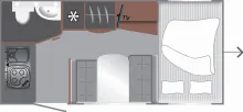 Grundriss Tag LMC Sassino 430 D sofort Verfügbar