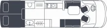 Grundriss Tag Niesmann + Bischoff Flair 920 GÜMA Springdeal bis 31.05.2026