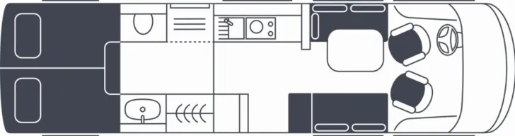 Grundriss Tag Niesmann + Bischoff Flair 920 GÜMA Springdeal bis 31.05.2026