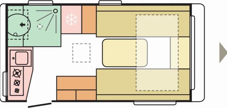 Grundriss Tag Adria Action 391 LH Sports SoundB|Combi4Hzg|Autark