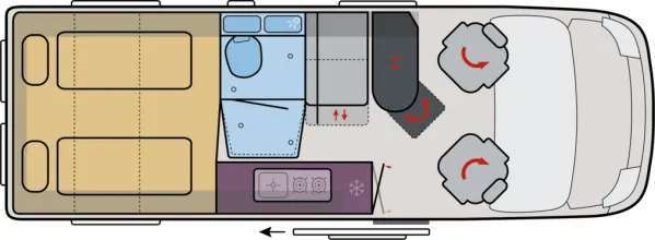 Tagesgrundriss VanTourer 630 L GO!