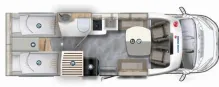 Grundriss Tag Eura Mobil Profila T PT 720 EF Sondermodell Edition 101