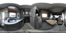 360° Innenansicht Hymer ML-T 580 Arktis-Paket, Dachklima, 2xTV, GFK-Dach