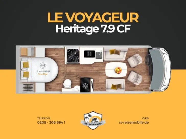 Fahrzeugbild Le Voyageur Heritage 8.0 CF 2025*4 x Solar*2 x Klima*Sat*TV #25