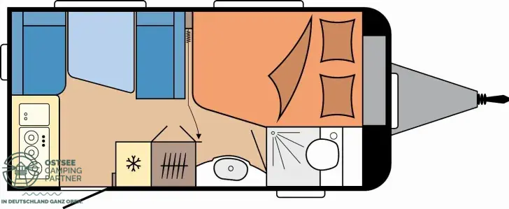 Grundriss Tag Hobby De Luxe 400 SFe 2026