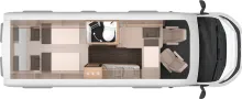 Grundriss Nacht Knaus BoxLife 630 ME Platinum Selection *2026*Automatik*180 PS*4,0 t*