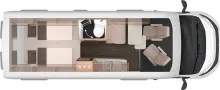 Grundriss Tag Knaus BoxLife 630 ME PLATINUM SELECTION Modell 2026 / Adaptiver Tempomat