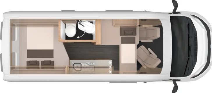 Grundriss Nacht Knaus BoxTime 600 MQ Modell 2026
