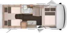 Grundriss Nacht Knaus L!VE I 650 MEG Live I 650 - Verfügbar 11.2026