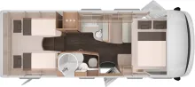 Grundriss Nacht Knaus LIVE I 700 MEG Modell 2026