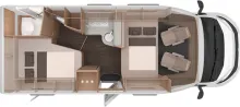 Grundriss Nacht Knaus LIVE TI 650 MF PLATINUM SELECTION Modell 2026 / Live Ti 650 MF