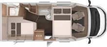 Grundriss Nacht Knaus L!VE WAVE 650 MF Platinum Selection Live Wave