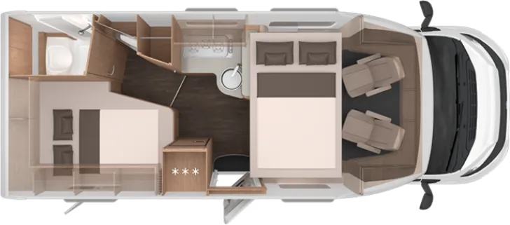 Grundriss Nacht Knaus L!VE WAVE 650 MF Platinum Selection Live Wave