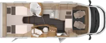 Grundriss Nacht Knaus Sky TI 700 MEG +500 € Tankgutschein bis 30.6.