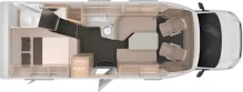 Grundriss Tag Knaus Van TI Plus 700 LF Platinum Selection