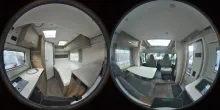 360° Innenansicht Carado T 135 8G-Autom.|Hubbett|Markise|Alu|Rahmenfenst.