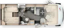 Grundriss Tag Malibu I 490 RB LE Mercedes Comfort