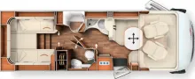 Grundriss Tag Carthago chic c-line superior I 4.9 LE L Fiat