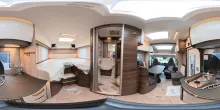 360° Innenansicht Laika Ecovip L 2009 Pack Chassis MAX ALDE