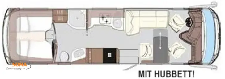 Grundriss Tag Concorde Charisma 910 LI