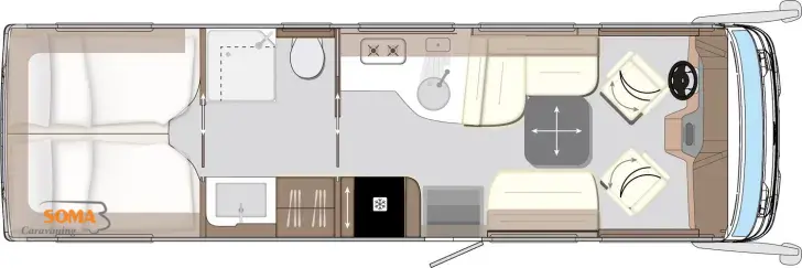 Grundriss Tag Concorde Carver 850 LI