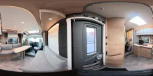 360° Innenansicht Dethleffs Just Camp T 6762 4 Schlafplätze Heckbad