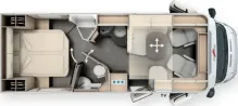 Grundriss Tag Malibu T 500 RB QB comfort Fiat