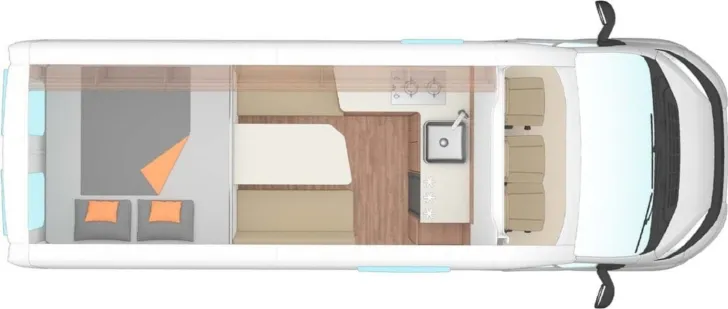 Grundriss Tag Weinsberg CaraLife 630 LQ ++CCN-Optik-Paket++