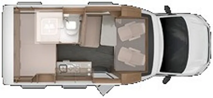 Grundriss Tag Knaus Tourer Van 500 MQ Vansation aus Vermietflotte