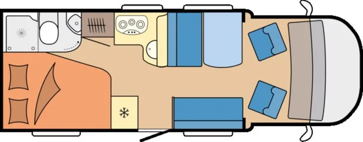 Grundriss Tag Hobby Optima OnTour T65 FL Mietfahrzeug UNBENUTZT!