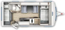 Grundriss Tag Fendt Apero 495 SKM UVP: 35.275,- EUR