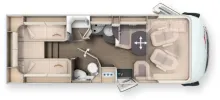 Grundriss Tag Carthago c-tourer I 145 RB LE UVP: 172.215,- EUR