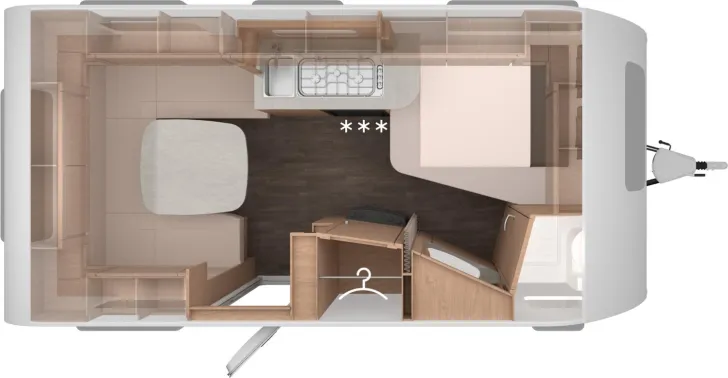 Grundriss Tag Knaus Sport 450 FU