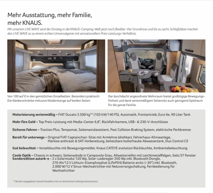 Fahrzeugbild Knaus L!VE WAVE 650 MEG Black Selection #31