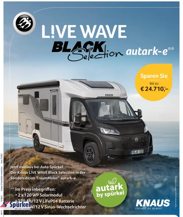 Fahrzeugbild Knaus L!VE WAVE 650 MEG Black Selection *TraumMobil*Autark e* #1
