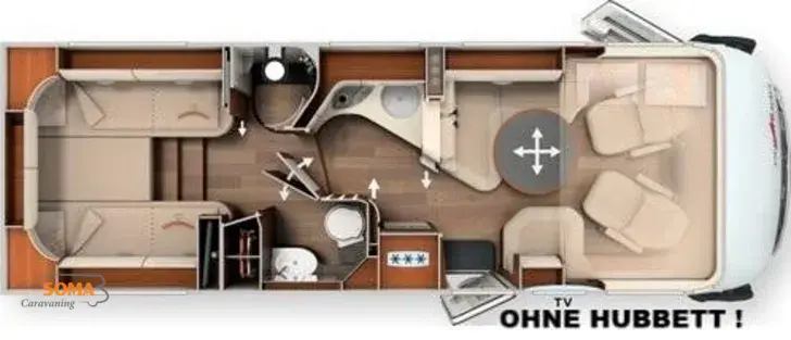 Grundriss Tag Carthago chic e-line I 50 LE Fiat