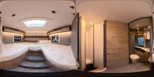 360° Innenansicht Dethleffs Just Camp Active T 7052 EB Automatik Hubbett ACC