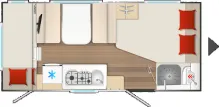 Grundriss Tag Bürstner B66 480 TK TOP PREIS! Lieferung Anf.07