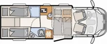 Grundriss Tag Dethleffs Just Camp T 7052 EB