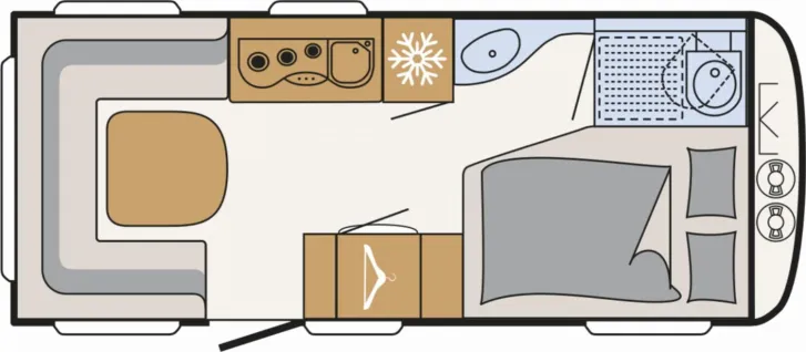 Grundriss Tag Dethleffs c-go Active 495 FR sofort verfügbar!