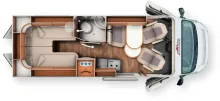 Grundriss Tag Malibu Van 640 LE