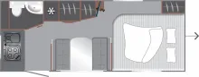 Grundriss Tag LMC Sassino 450 D XXL-Bett 157x200cm 1500kg