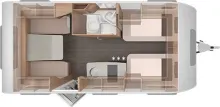 Grundriss Tag Knaus Südwind BLACK SELECTION 460 EU Einzelbetten 2026